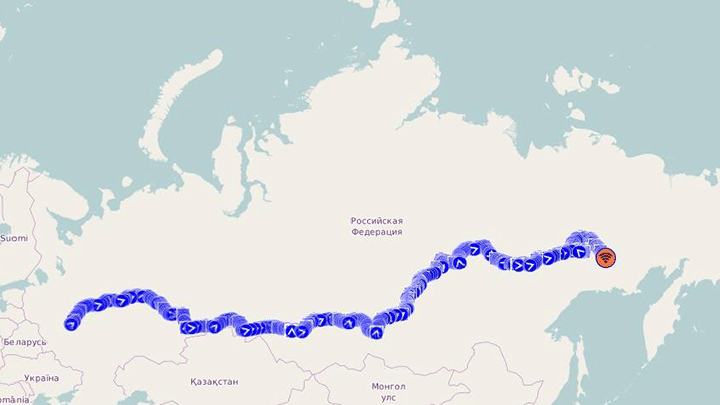 Константин Петров завершил путешествие по России длиной в 26 тысяч километров 